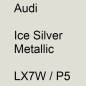 Preview: Audi, Ice Silver Metallic, LX7W / P5.